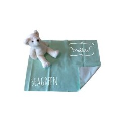 Mellow Quick dry ผ้ารองกันฉี่ ผ้ารองกันน้ำ 100% SIZE S (50x70 CM) Seagreen