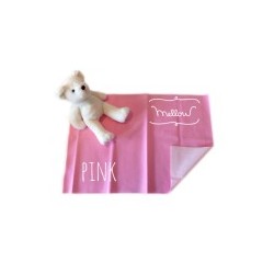 Mellow Quick dry ผ้ารองกันฉี่ ผ้ารองกันน้ำ 100% SIZE M (70x100 CM) Pink