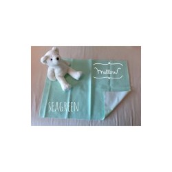 Mellow Quick dry ผ้ารองกันฉี่ ผ้ารองกันน้ำ 100% SIZE L (100x140 CM) Seagreen