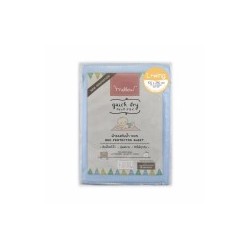 Mellow Quick dry ผ้ารองกันฉี่ ผ้ารองกันน้ำ 100% แบบมีปีกสอดใต้ที่นอน SIZE L (100x140 CM) Blue