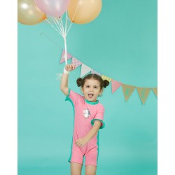 KEED ชุดว่ายน้ำซันสกรีนชิ้นเดียว Zebra Circus (ZC-183)