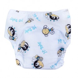 Shawn's Baby Diaper Pants Blue bee cartoon