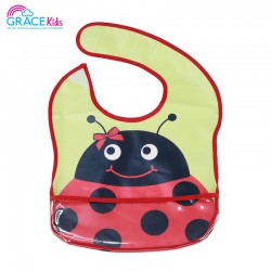 Gracekids Baby Rubber Apron, Ladybug