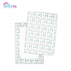 Gracekids ปลอกที่นอนไซด์XL Pooh Lets Fly a kite (white) (28*40*3)