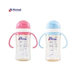 Richell PPSU Straw Bottle 260 ml  (B),(P)