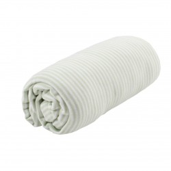 Minene ผ้าปูเตียงเด็กรัดมุม สีเขียวลายขวาง