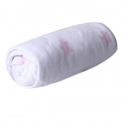 Minene ผ้าปูเตียงเด็กรัดมุม สีขาวชมูดาว