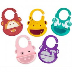 Marcus & Marcus Silicon Baby Apron Elephant