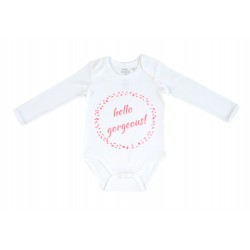 Niovi Organics "Hello Gorgeous" Bodysuit (Pink)
