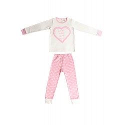 Niovi Organics "Be Brave" Pajama Set (Pink)