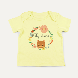 PREVAA BABY SHIRT Design Bear & Flower 