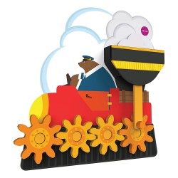 Oribel Round & Round Goes Mr.Bear ของเล่นไม้ติดฝาผนังเสริมจิตนาการ