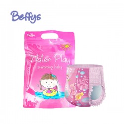 Beffys แพมเพิสลงสระว่ายน้ำ สีชมพู ไซส์ L(10-17kg) 1 แพค บรรจุ 3 ชิ้น