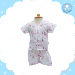 Shawn's Baby Short Shirt with Short Pants Sheep Cartoon Pink (size M)