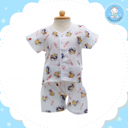 Shawn's Baby Short Shirt with Short Pants Bee Cartoon Red (size M)