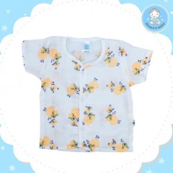 Shawn's Baby Short Sleeve Shirt Sheep Cartoon (Orange)