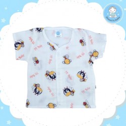 Shawn's Baby Short Shirt Bee Cartoon (Red)