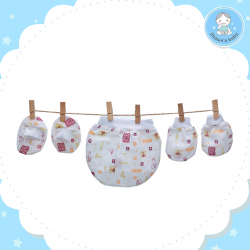 Shawn's Baby Baby Hat,Glove,Sock Tools Cartoon (Crimson)