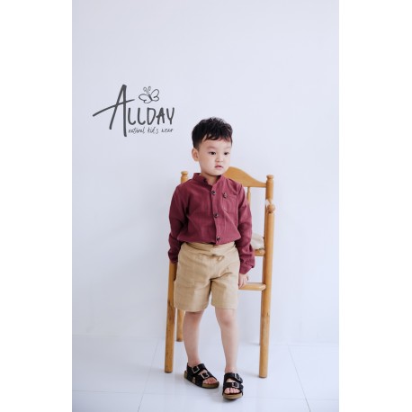 Allday Red long sleeve shirt size 8-9 y