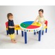 DELSUN Big round Building Block Table & 2 Chairs