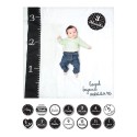 Lulujo Baby’s First Year Cotton Muslin Swaddle &  14 Cards Set - Loved Beyond Measure
