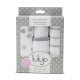 Lulujo 3-pack Cotton muslin Washcloths - Grey