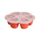 Beaba - Silicone multiportions 6 x 90 ml PAPRIKA
