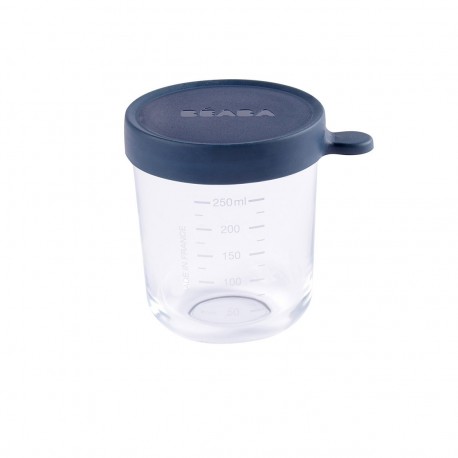 Beaba - 250 ml conservation jar in superior quality glass - DARK BLUE