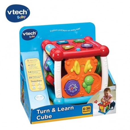 Vtech ของเล่นเสริมสร้างพัฒนาการ Turn and Learn Cube
