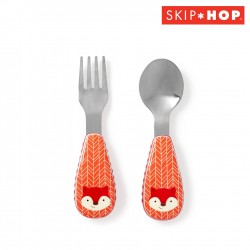 Skip Hop ช้อนส้อมสำหรับเด็ก Zootensils Fork & Spoon Fox