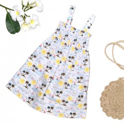 Palette of Apparel Pinafore Dress - Allover Print 