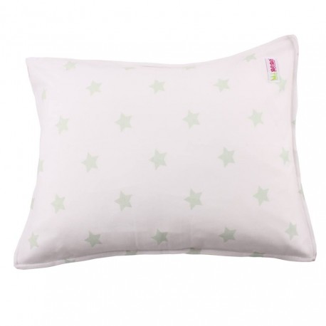 Minene Pillow Case Cream Green Star