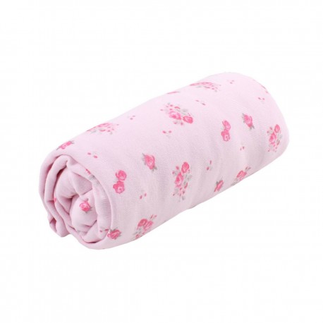 Minene Fitted Sheet Pink Floral