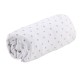 Minene Fitted Sheet White Grey Dots