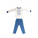 Niovi Organics "Be Brave" Blue Pajama Set