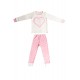 Niovi Organics "Be Brave" Pajama Set (Pink)