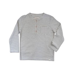 Me and Henry Ecru Striped Tee 