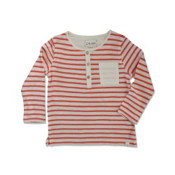 Me and Henry Orange Striped Tee 