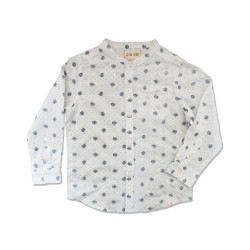 Me and Henry White Spot Round Neck Shirt