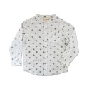 Me and Henry White Spot Round Neck Shirt