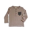 Me and Henry Burgundy Striped Henley Tee