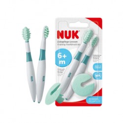 Nuk Training Toothbrush Set + Protective Ring (ชุดฝึกแปรงฟัน)
