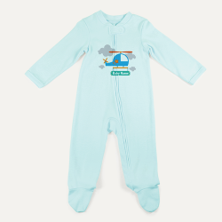 PREVAA BABY  UNIONSUIT Design Blue Helicopter 
