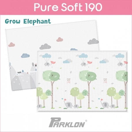 PARKLON Pure Soft Play Mat Size 130x190x1.2cm (Grow Elephant)