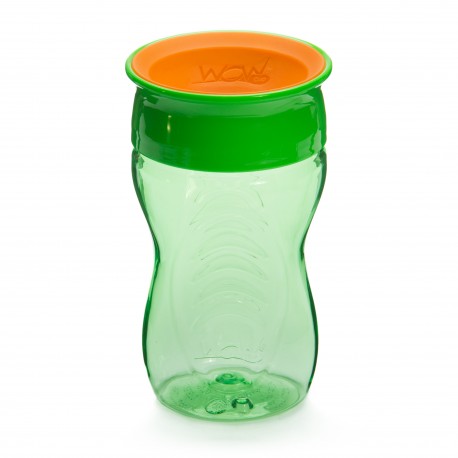 WOW Gear แก้วหัดดื่ม WOW Kids ไม่หก ดื่มได้360องศา ความจุ296ml (สีเขียว)